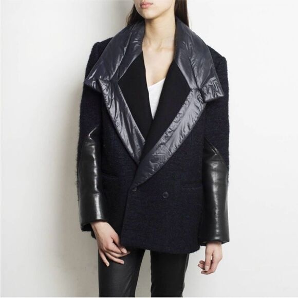 Alexander Wang genuine leather detailed jacket, S - Picture 1 of 13
